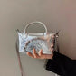 Women Mini Tote Bags Summer New Silver Purses and Handbags Lady Luxury Bag Female PU Shoulder Crossbody Bags Hobo Bolsa Feminina