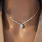 LOUTF 1CT Sparkling Luxury Moissanite Diamond White Pendant Necklace for Women 925 Sterling Silver High Quality Fine Jewelry