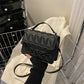 Mini Casual Quilted Crossbody Bag with Magnetic Closure and Adjustable Strap,Small Handbag Tote Shoulder Bag for Women Daily Use