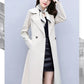 Women's Long Coat Spring Autumn Loose Fashionable Slimming Large Size Casual Outerwear Elegant Lady Jacket Trendy
