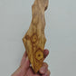 Wood Resin Mezuzah Case with Hebrew Shin Symbol Handcrafted Mezuzah Case for Door Decoration Mezuza Jewish Religious Celebration
