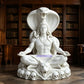 3D Printed Indian Shiva Yoga Statue with Cobra, Meditating Seated Shiva Deity, South Asian Ornament
