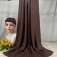 110colors Modal Hijab with Modal Undercap Set Basic Stretchy Pullover Headscarf Thin Breathable Sunscreen Head Wrap Hijabs Scarf