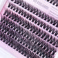 240 Eyelash Cluster D Curling Mascara Set 30D40D 10-16mm Hybrid Lash Cluster with Lash Adhesive, Sealant and Lash Application To