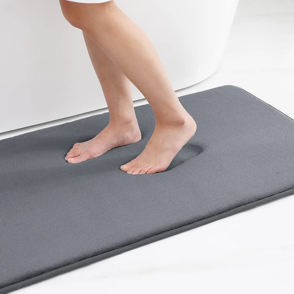 Super absorbent floor mat, super absorbent bath mat, super anti slip coral velvet bathroom floor mat, door mat