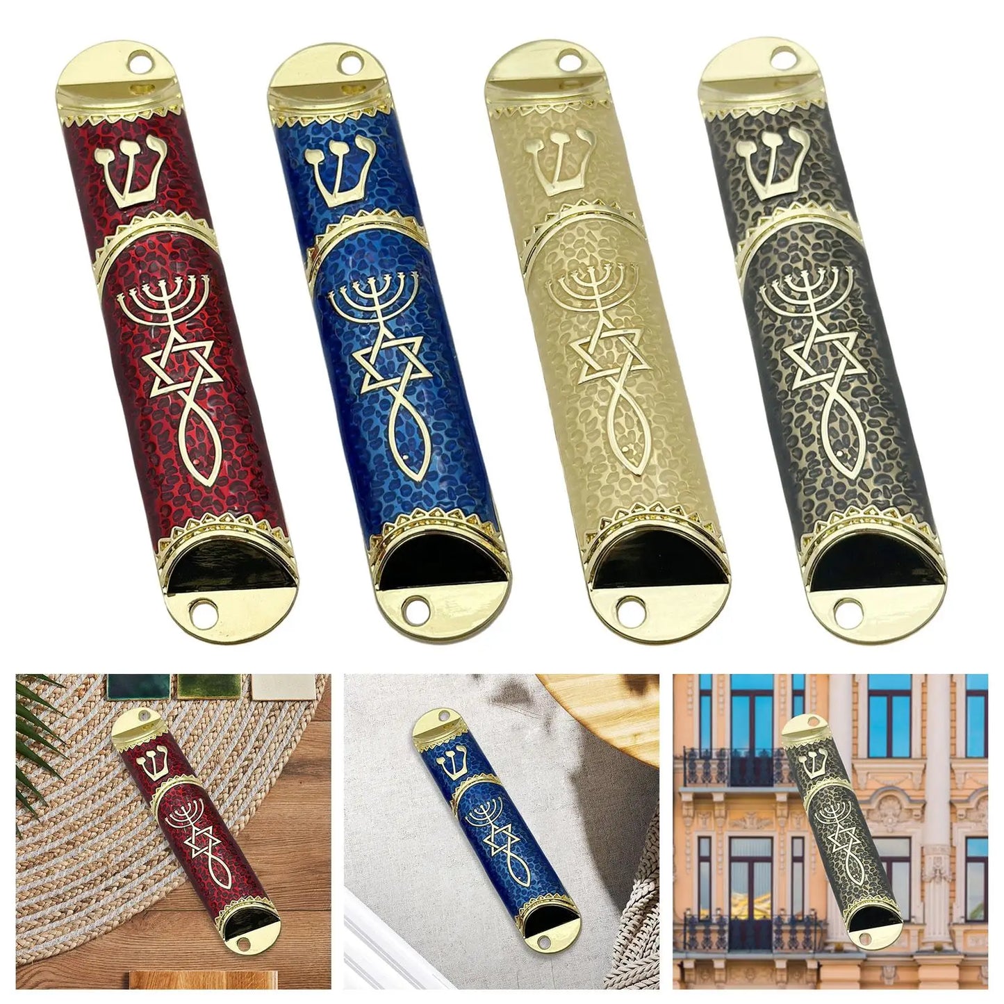 10.6cm Door Mezuzah Case Elegant Looking Handmade Front Door Decoration Judaica