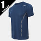 1/4 Pcs Men's Summer Fashion Printing Quick-drying Short-sleeved Youth Leisure Sports Fitness Breathable Top Middle-aged Loose T