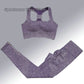 Yoga Suit High Waist Leggings Running Training Tights Sports Outfits Long Sleeve Crop Top Bra Seamless Fitenss Set Fitness Wear