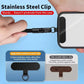 Universal Adjustable Mobile Phone Lanyard Short Wrist Strap with Self-locking Anti-drop Design Durable Polyester Phone Strap
