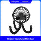Multi Functional Student Baby Stroller Portable USB Mini  USB Rechargeable Handheld Electric Fan for Home 3 Speeds