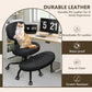 Meditation Chair, Cross Legged Chair with Wheels, ADHD Chair, Criss Cross Desk Chair with Height Adjustable Backrest and Adjustable Stool, Flexible Design for Fidgety Sitters,Black