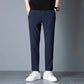 Men's casual pants straight leg slim fit elastic waist jogging pants Korean classic blue black gray men's pants plus size 4XL5XL