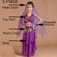 dance5 Piece Set Belly Dance Costumes Set Indian Dress Handmade Kids Belly Dance Costumes for Girls Bollywood Performance Cloth