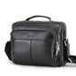 CONTACT'S Crazy Horse Leather Men Messenger Bag Vintage Man Crossbody Bag Handbags Large Capacity Male Shoulder Bags Bolsos