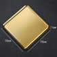 Rectangular 304 Stainless Steel Plate Barbecue Plate Hot Pot Buffet Tray Square Snack Dessert Trays Kitchen Cook Accessories