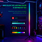 RGB LED Gaming Atmosphere Light Floor Lamp with Remote Control App E-Sports Desk Table Light for Bedroom Living Room Hallway