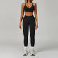 2/3PCS Seamless Yoga Set Gym Workout Suits Athletic Wear Women Legging Fitness Bra Crop Top Long Sleeve Sports Suits Sportswear