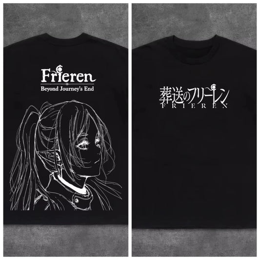 Frieren Beyond Journey's End 2 Anime Graphics Cotton Unisex Shirt Y2K O-Neck Short Sleeve Men's Women's 2026 New Summer Tshirt