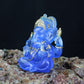 Handmade Resin Lord Ganesha Statue Elephant God Ganpati Figurine for Home Altar Hindu Decor Prosperity Gift