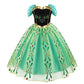 Girls Princess Dress Kids Birthday Cosplay Cinderella Snow White Aurora Rapunzel Halloween Costume Children Party Dresses
