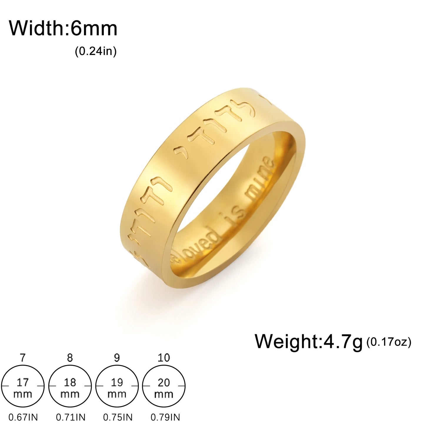 Jeshayuan Muslim Allah Mohammad Ring Islamic Ayatul Kursi Jewish Kabbalah Blessing Ring Stainless Steel Rune Jewelry Gift