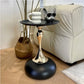 small apartment European wrought iron corner table balcony mobile coffee table bedroom bedside small round table sofa edge table