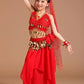 dance5 Piece Set Belly Dance Costumes Set Indian Dress Handmade Kids Belly Dance Costumes for Girls Bollywood Performance Cloth