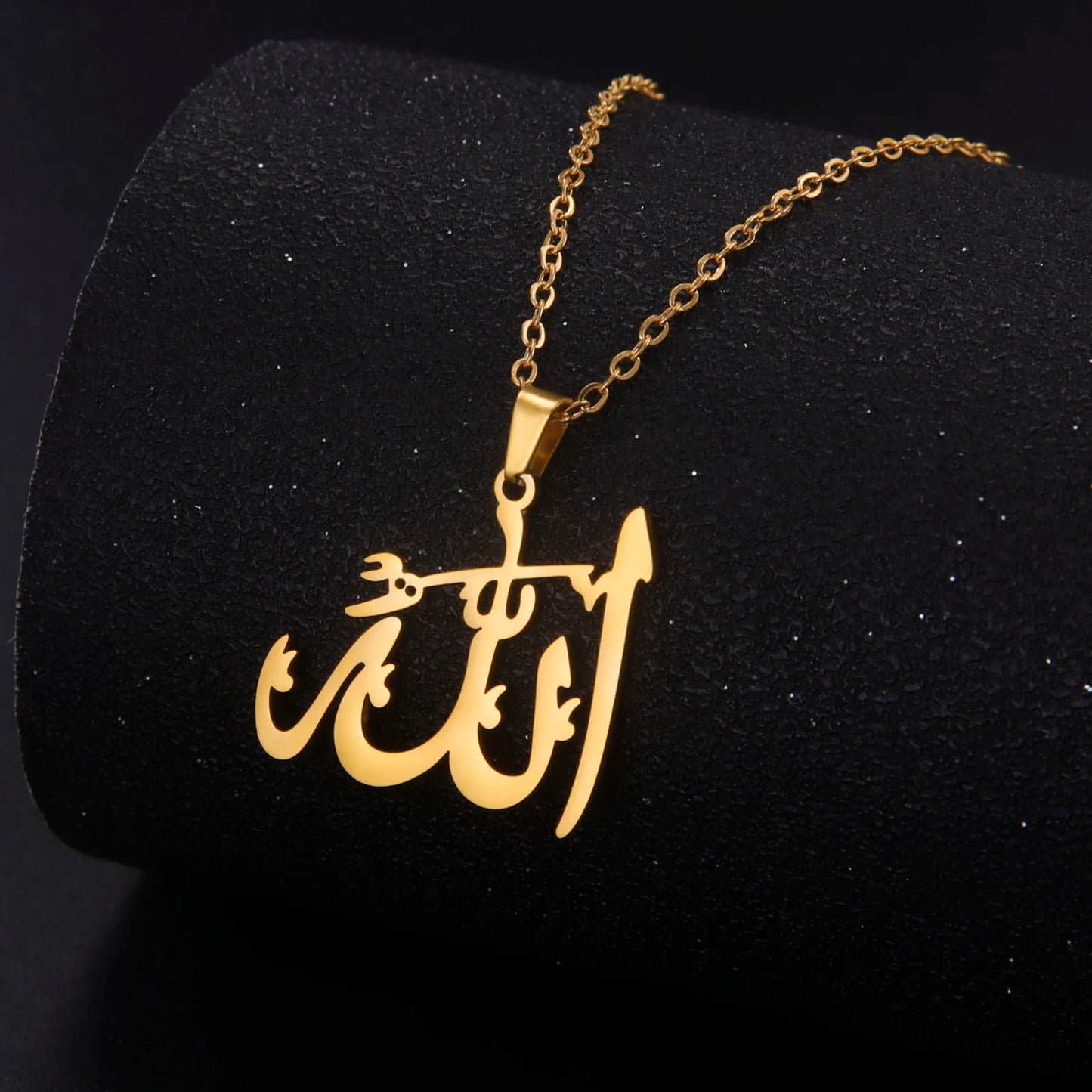 LIKGREAT Arabic Islam Necklace God Allah Pendant Nackchain for Women Men Muslim  Protection Amulet Jewelry Gift