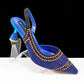QSGFC New Italian Pumps and Bag To Party 2024 INS Style Pointed-Toe Rhinestone Elegant High Heels Champagne Wedge for Women