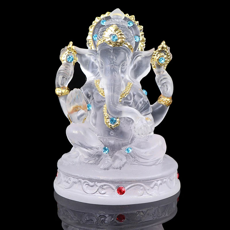 Resin Ganesha Statue Buddha Elephant hindu God Sculpture Figurines Resin Home Garden Decoration Buddha Statues For House