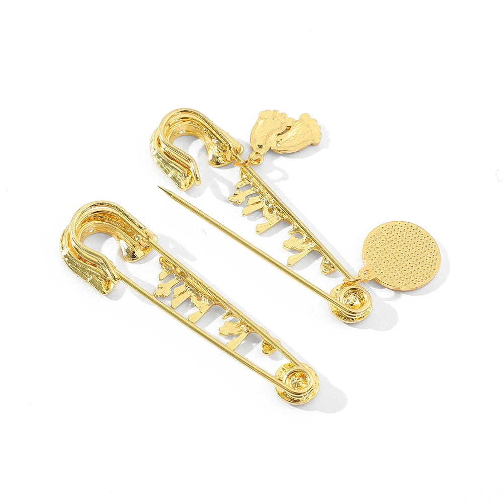 Muslim Islam Mashallah Allah Turkish Four Gul Suras Marsala of Islam In Arab Baby Pin Brooch Clothing Accessories Gifts