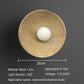 Nordic Creative Retro Round Wall Lamp Wabi-sabi Resin Sconces for Living Room Bedroom Bedside Hotel Corridor Decor Lighting