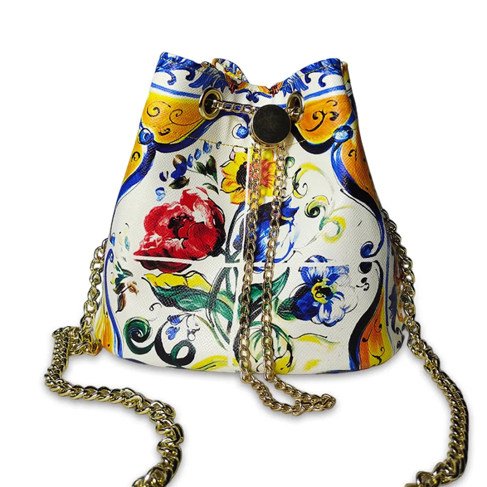 Bucket bag 2024 new casual large-capacity crossbody bag luxury chain shoulder bag women's bag
