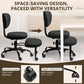 Meditation Chair, Cross Legged Chair with Wheels, ADHD Chair, Criss Cross Desk Chair with Height Adjustable Backrest and Adjustable Stool, Flexible Design for Fidgety Sitters,Black
