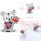 2026 Hot Sale Charms Bead 925 Sterling Sliver Pink Butterfly Luminous Firefly Dangle Fit Bangle Bracelet Necklace DIY Jewelry