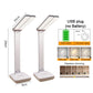 USB Desk Lamp 3 Levels Dimmable Touch Night Light USB Rechargeable Eye Protection Foldable Table Lamp For Bedroom Bedside Desk