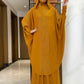 New Two Piece Set Solid Jilbab Prayer Muslim Abaya Set Women Prayer Garment Dress Hijab Long Khimar Skirt Sets Islamic Ramadan