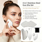 4 Pcs Stainless Steel Gua Sha Scraper Massager For Face Neck Body Guasha Massage Tool Face Massager