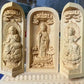 Solid Wood Carving Three Open Buddha Statue, Collapsible Sculpture, Living Room and Bedroom Decoration, Modern Art