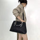 Ladies' fashionable camellia handbag with retro snake pattern handle splicing, single shoulder crossbody bag