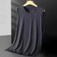 2026 Men's Ice Silk Mesh Vest Lightweight Sports Summer Wear Sleeveless T-shirt Tank Top Casual Fashion Outerwear
