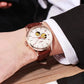 LONGLUX Automatic Watch Elegant Style Wholesale Mechanical Wristwatches Skeleton Rome Waterproof Mens Watch Men Gift