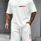 Men's Tracksuit 2 Piece O-neck Short Sleeve Shirt Shorts Set Men's Running Suit Plus Size T shirts Man Clothing Summer T-shirt