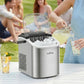 LOEFME 12kg/Day Portable Ice Maker 6 Mins Quick Ice 9pcs Bullet Ice Fully Automatic Self-Cleaning Ice Machine for Home Kitchen
