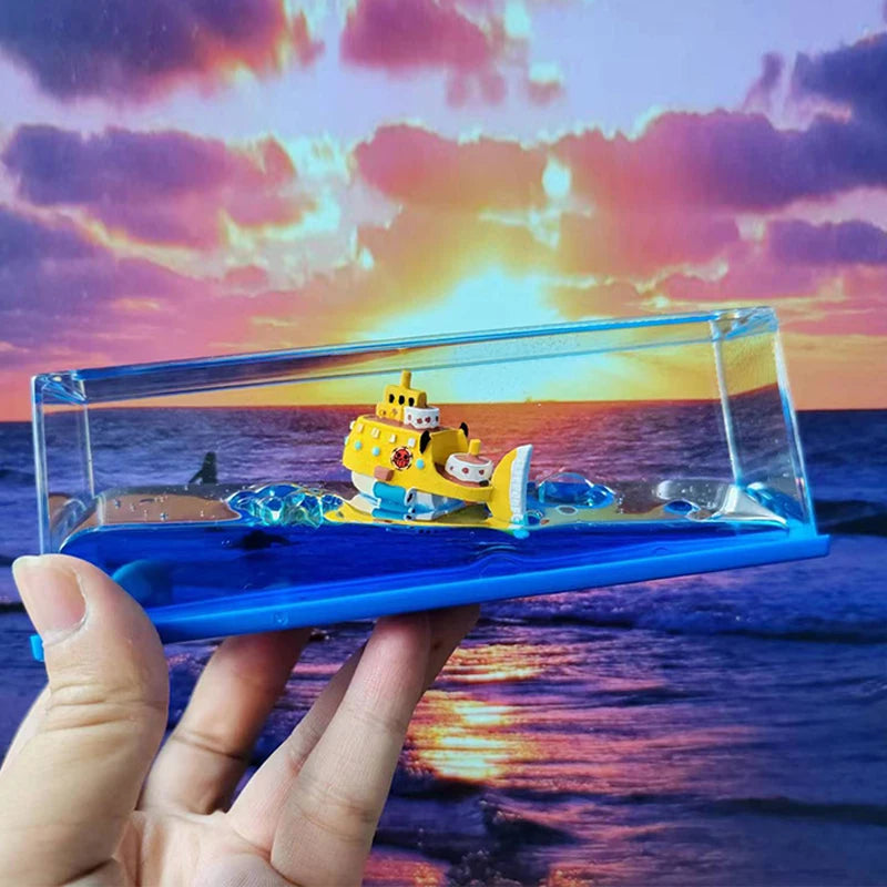 Cruise Fluid Drifting Bottle Titanic Black Pearl Dinosaur Era Style Drifting Ship Ornament Home Boy Girl Gift Desktop Decoration