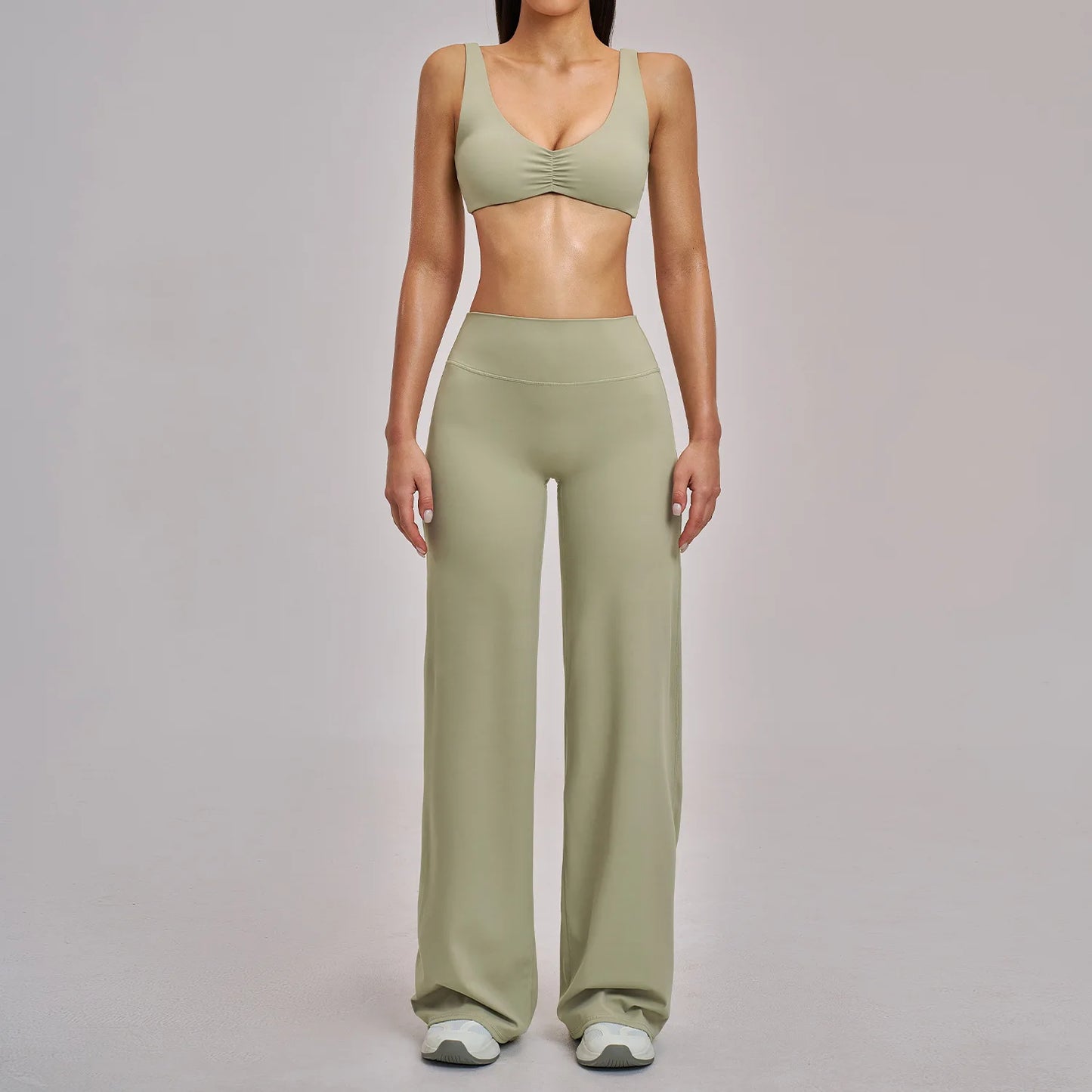 Yoga Set 2/3PCS Workout Outfit Fitness Long Sleeved Sportswear Gym Tracksuit Leggings Set Sports Bra Athletic Wear Women Clothes