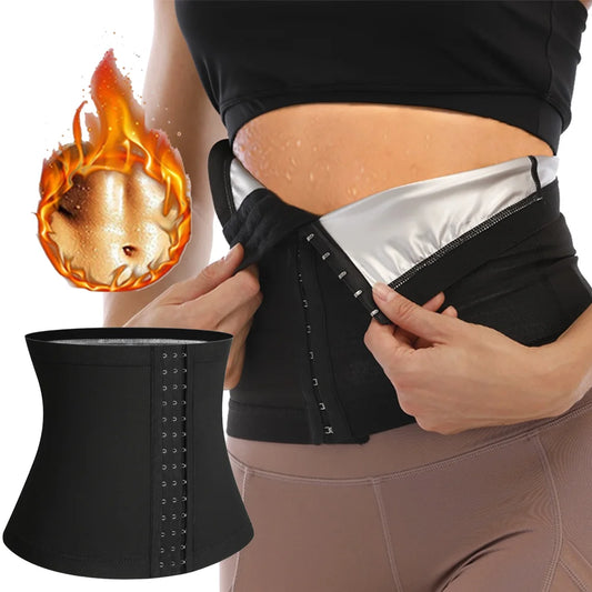 Women Abdomen Reducer Shapewear Workout Sauna Suits Fitness Sweat Waist Trimmer Belt Shaper Fat Burning Belly Slimming Corsets
