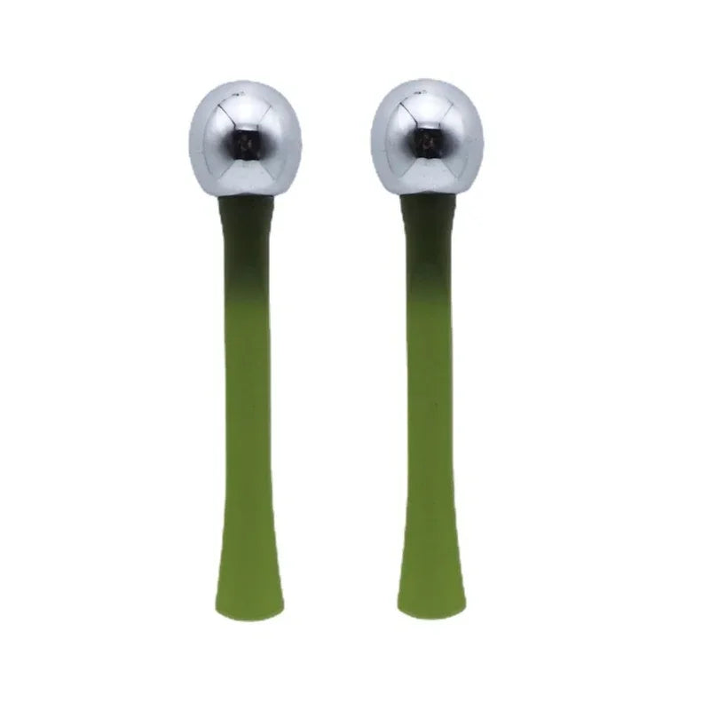 Eye Massage Roller Eye Cream Stick Applicator Cosmetic Spatula Anti Wrinkle Dark Circles Facial Spoon Gold Alloy Face Massager