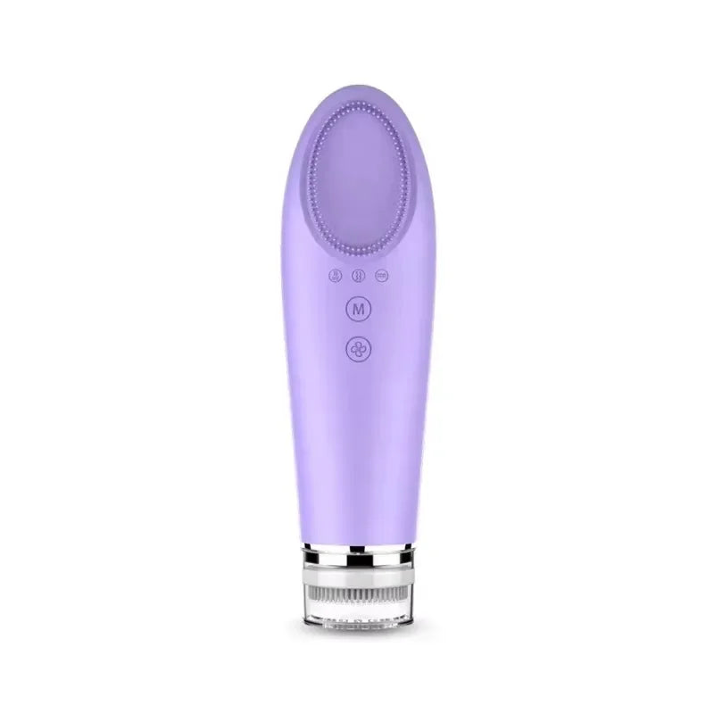 Warm Facial Cleanser Pore Cleaner Electric Face Washing Instrument Household Face And Eye Hot Compress Beauty Massager
