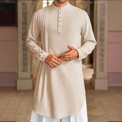 Men’s Long-Sleeve Cotton Thobe / Jubba